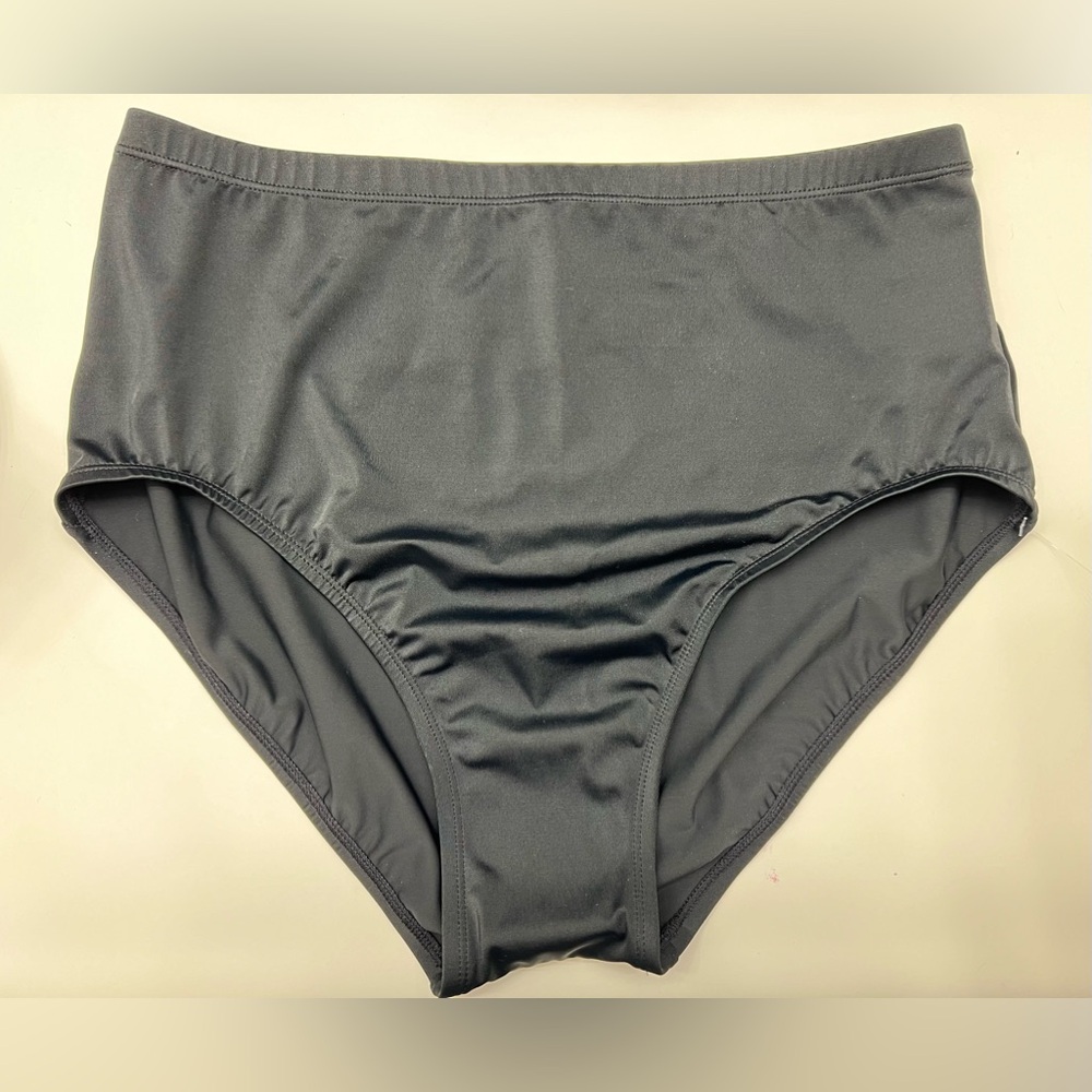 Black high waist swim bottoms NWOT